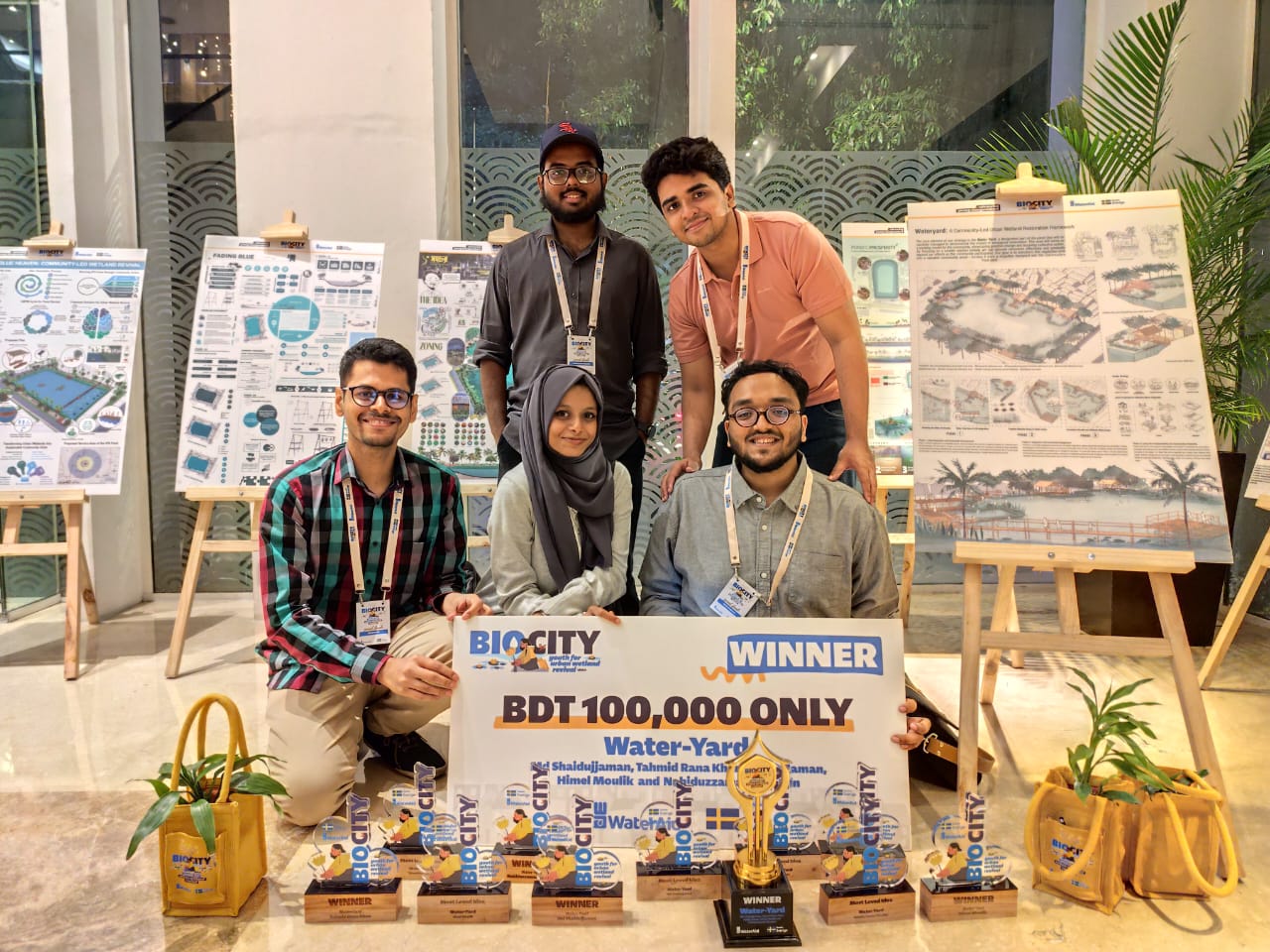 Tahmid Rana Khan, a student from the Department of Architecture at MIST, and his team have won the 'BioCity: Youth for Urban Wetland Revival' competition.